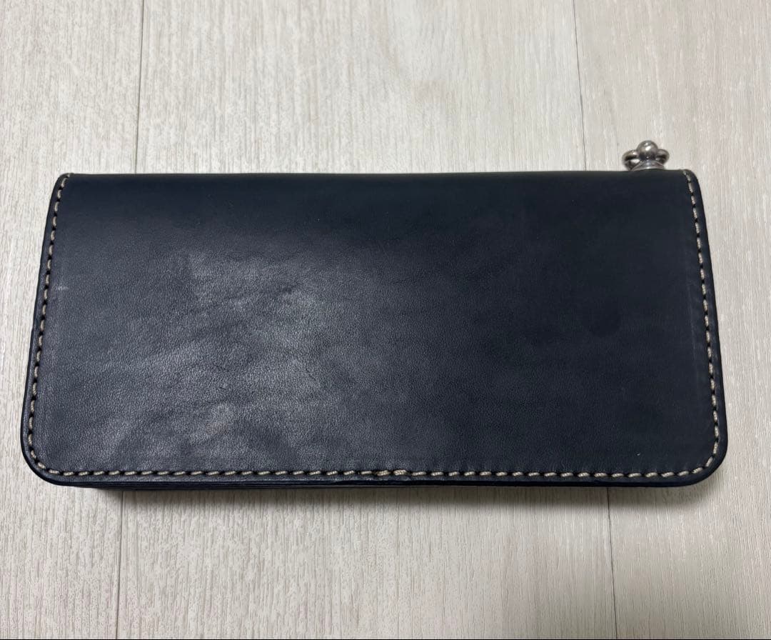 FUNNY ブラックレザー ウォレットチェーン