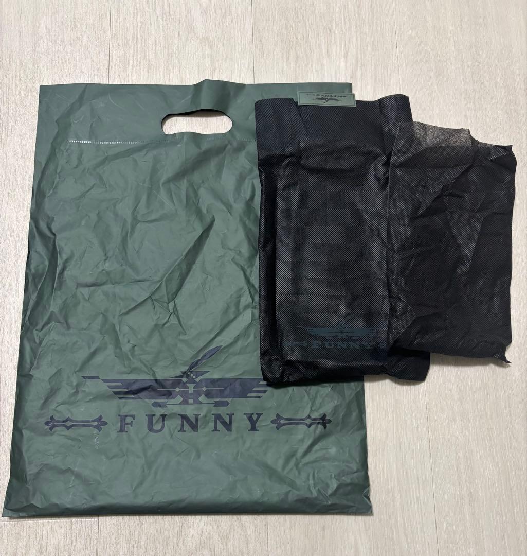 FUNNY ブラックレザー ウォレットチェーン