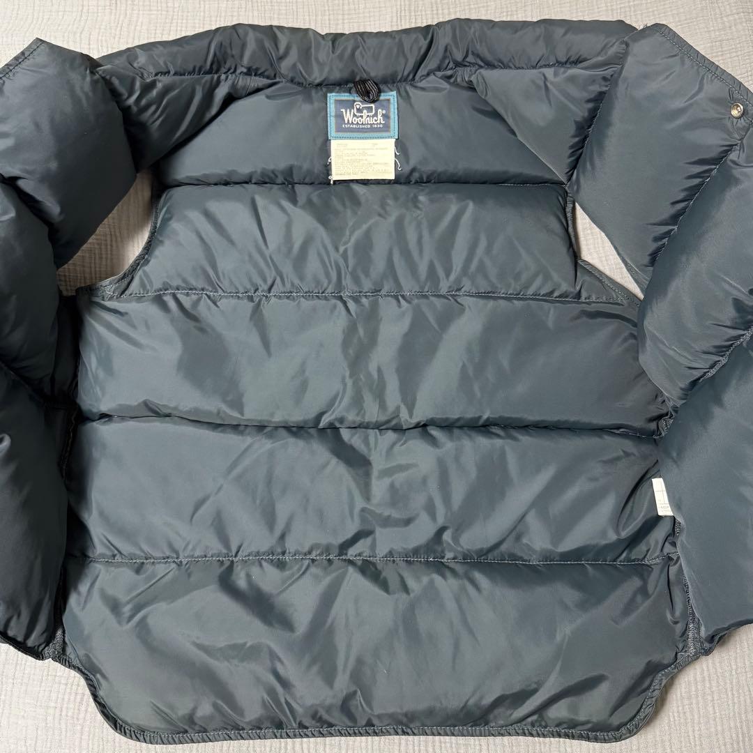 80s ウールリッチ ダウンベスト チャコールグレー USA製　美品