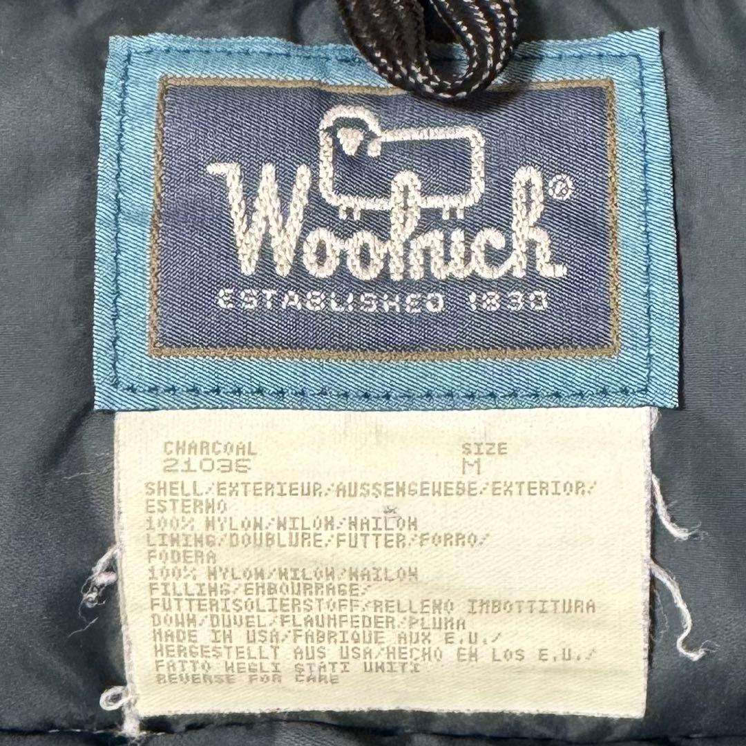 80s ウールリッチ ダウンベスト チャコールグレー USA製　美品