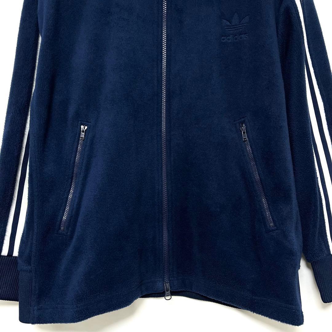 てん　adidas VELOUR BB TRACK TOP ネイビー
