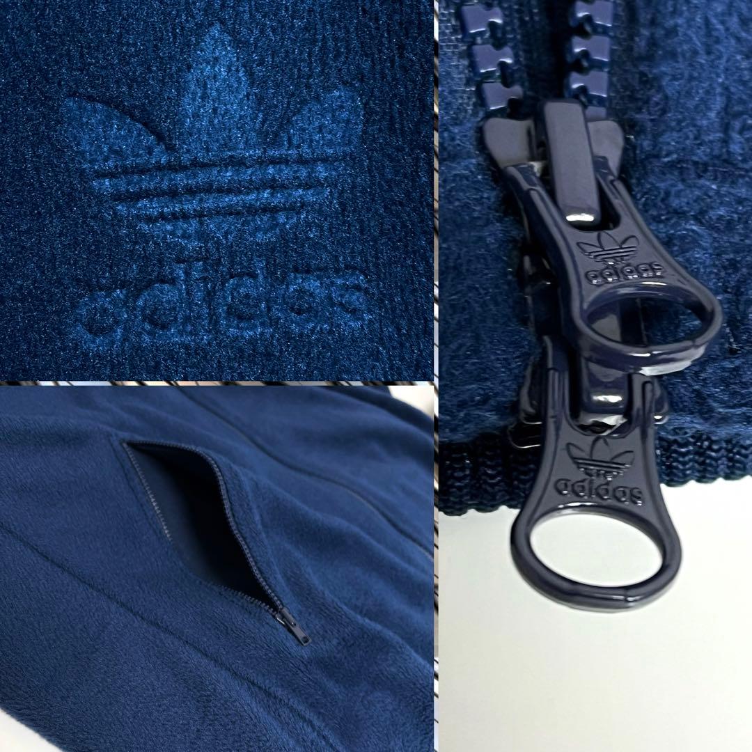 てん　adidas VELOUR BB TRACK TOP ネイビー