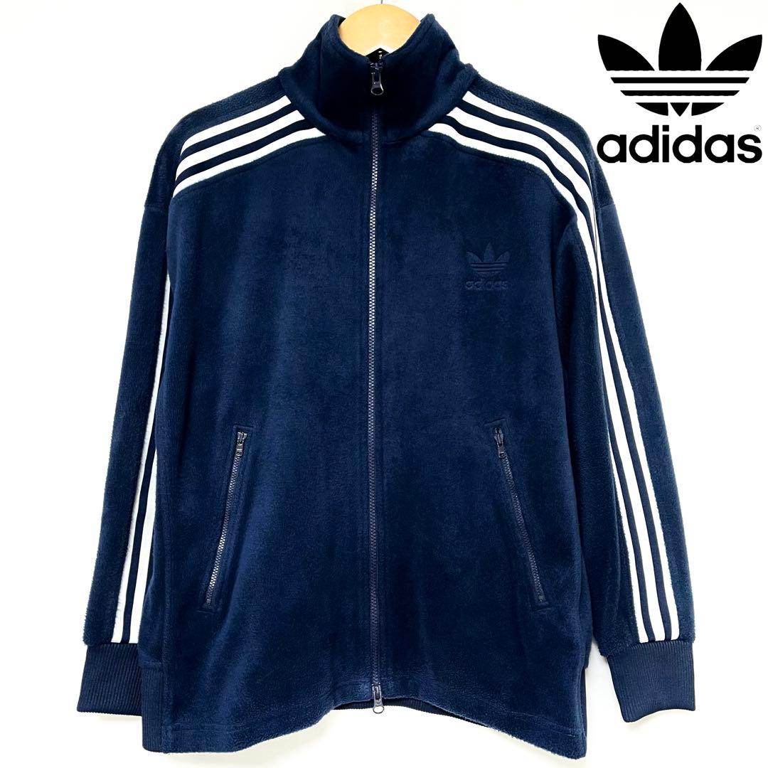 てん　adidas VELOUR BB TRACK TOP ネイビー