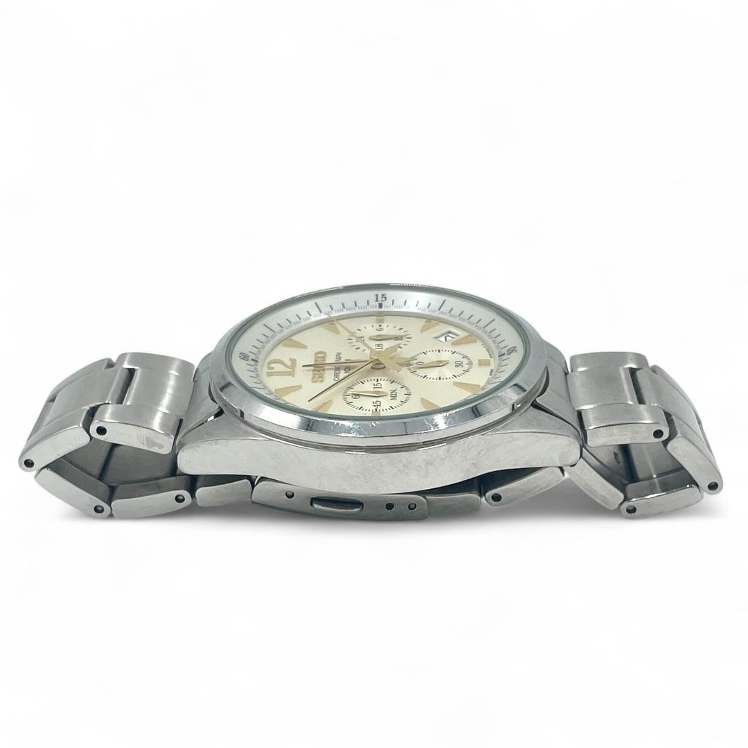 【稼動品】SEIKO /クロノグラフ /新品電池交換済 #100M防水