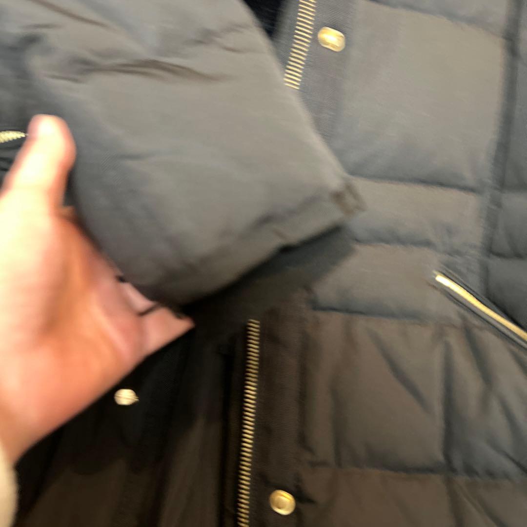 ザラ✳︎ZARA BASIC✳︎ファー付きダウンロングコート 黒