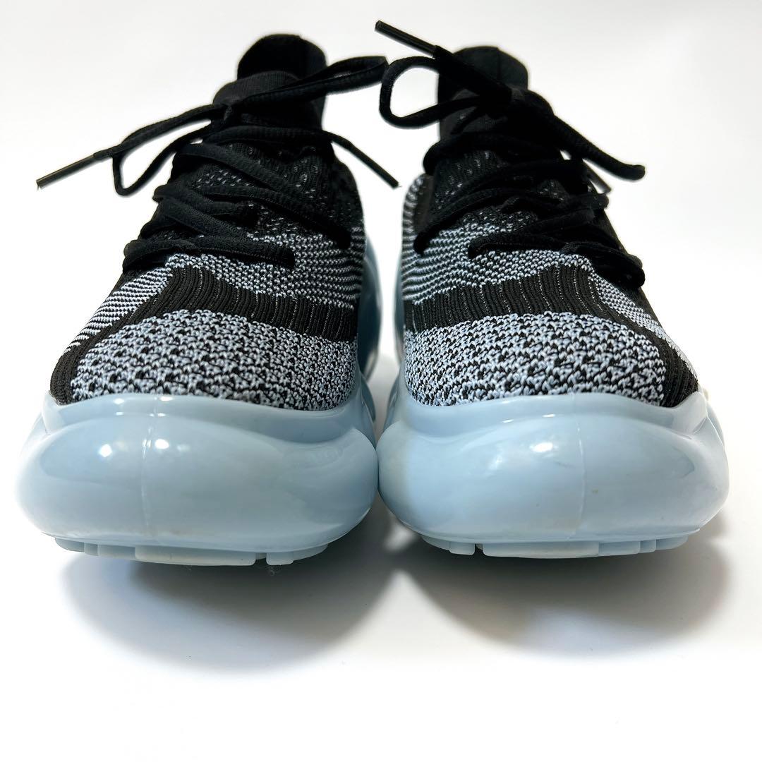 グラウンズ MOOPIE SOLID 厚底スニーカー 黒×水色 22cm 箱付き