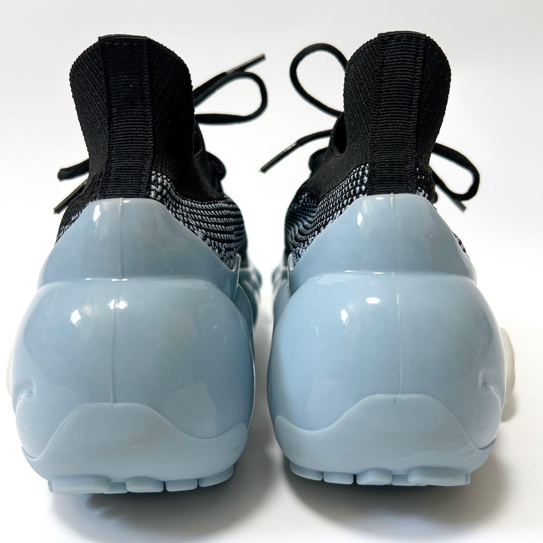 グラウンズ MOOPIE SOLID 厚底スニーカー 黒×水色 22cm 箱付き