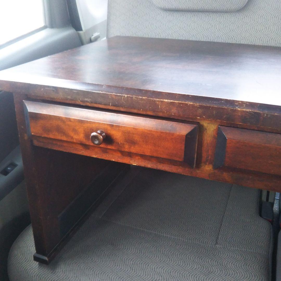 北海道民芸家具 方袖机 ローテーブル 文机 木製 古物 レトロ 古家具