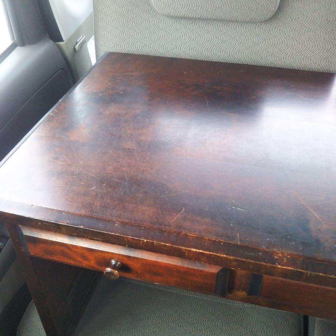 北海道民芸家具 方袖机 ローテーブル 文机 木製 古物 レトロ 古家具