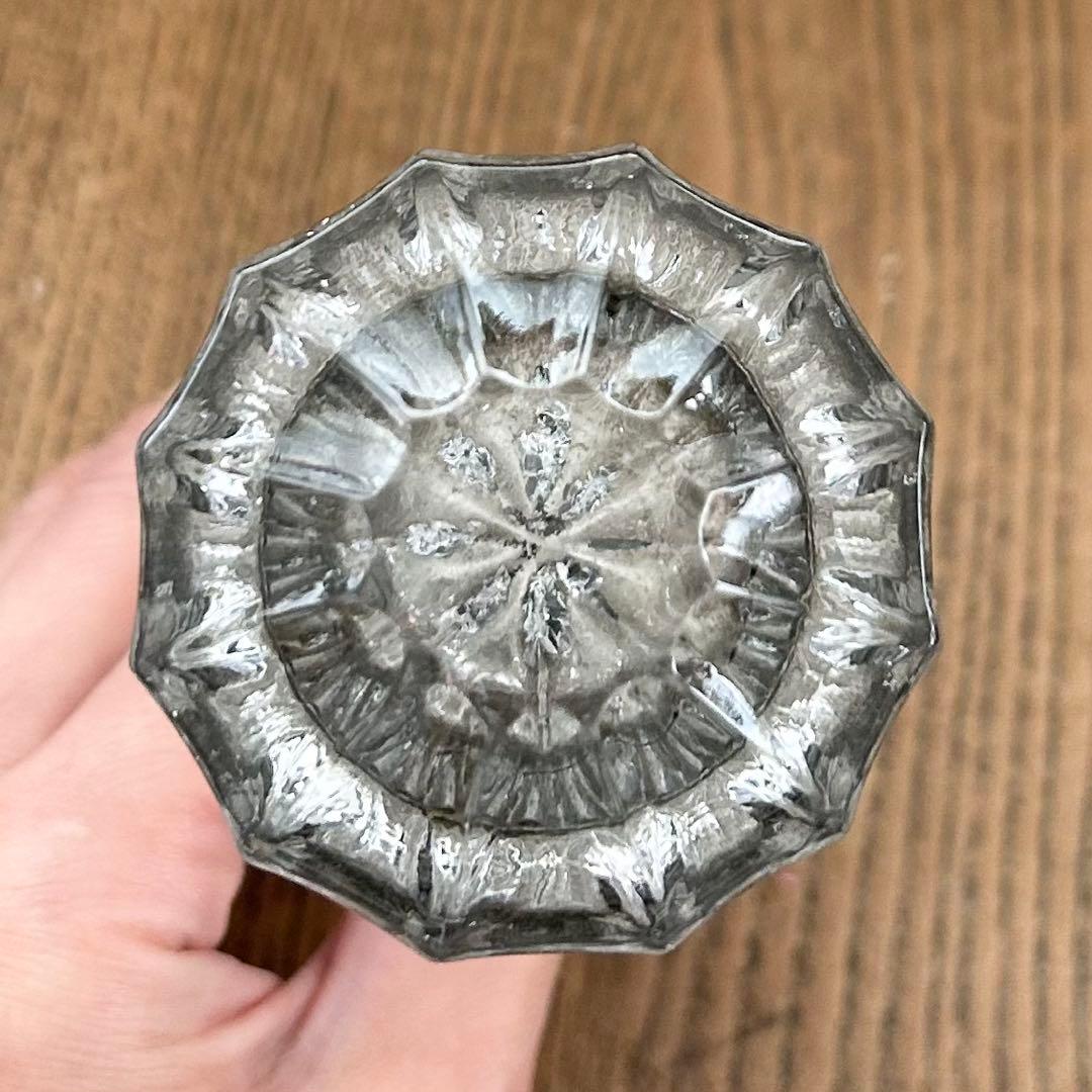 アンティーク◆ガラス製ドアノブ◆硝子ドアハンドル取手