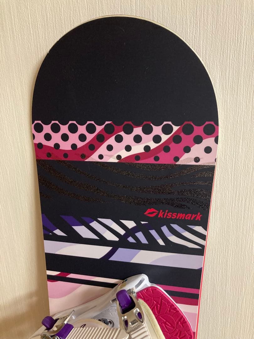 美品！レディーススノーボード 板kissmark 145 ダブルキャンバー