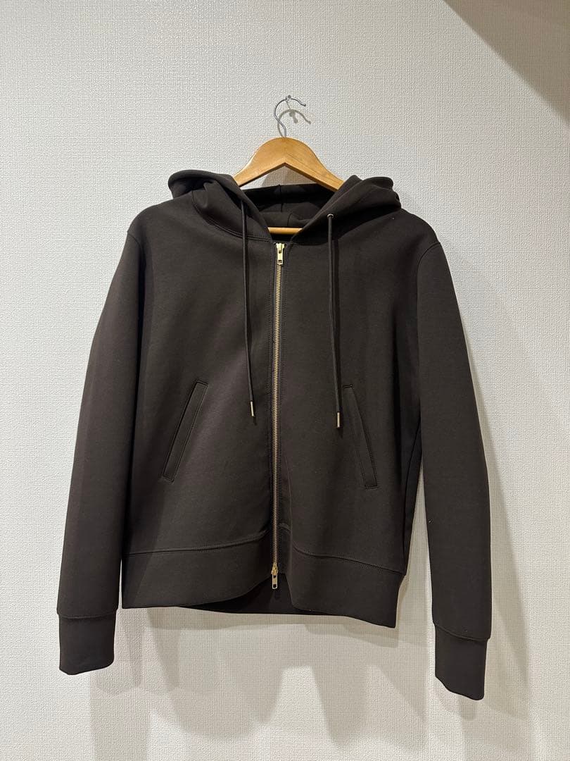 新品未使用Spick and Span ストレッチジップフードパーカー ブラウン