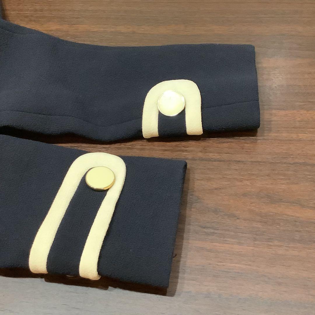 goat ゴート キャサリン妃着用 バイカラー ロングコート 黒 ブラック