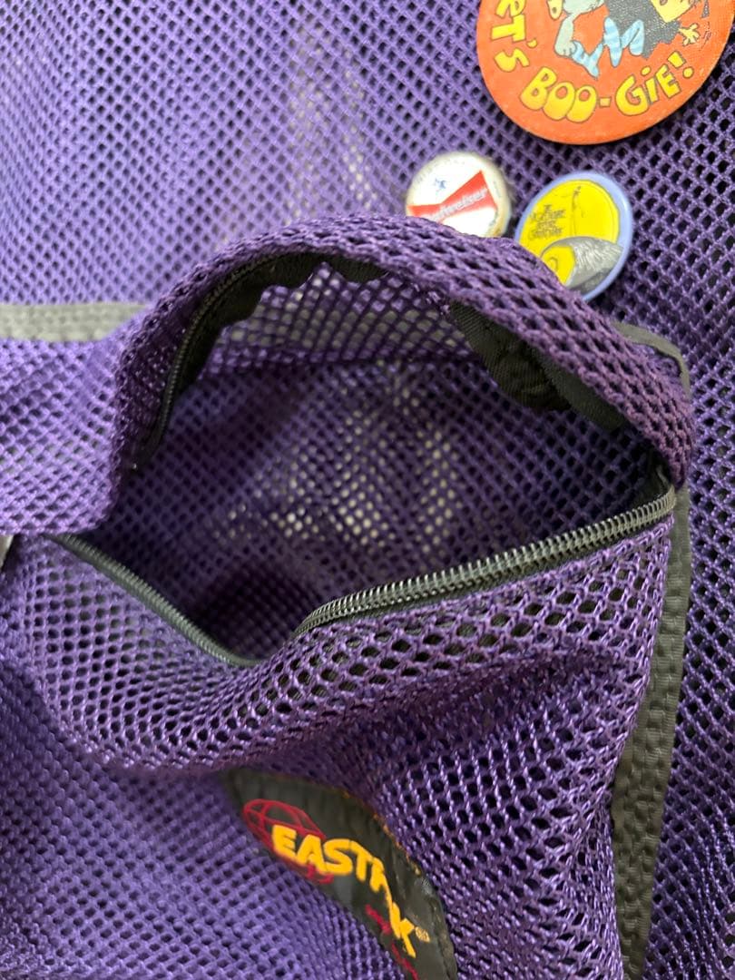 80s EASTPAK usa製 メッシュ　紫　リュック　バックパック　90s