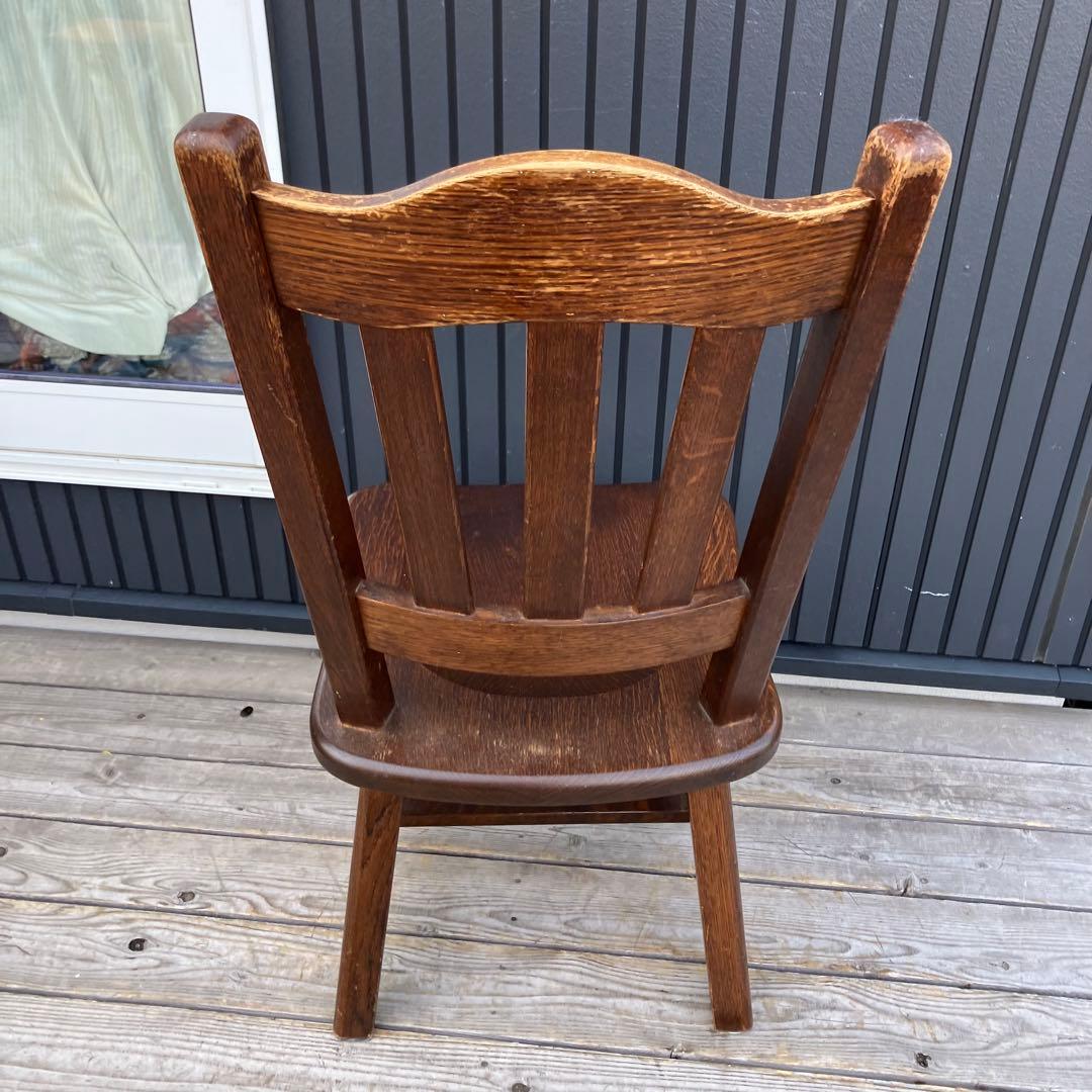 ① 北欧レトロ 古家具 木製椅子 チャーチチェア ダイニングチェア ビンテージ