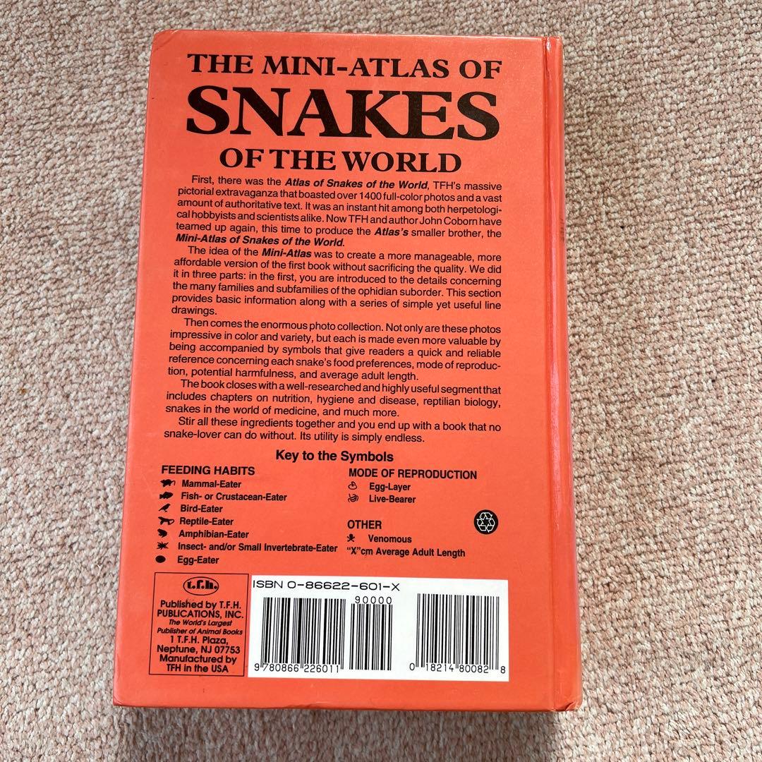 洋書THE MINI-ATLAS OF SNAKES アトラス　ヘビ
