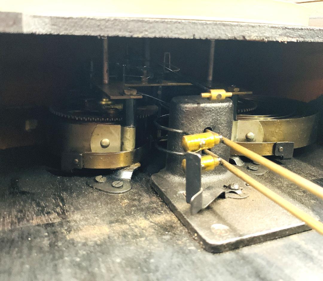 【希少 稼働品】meiji 明治 30DAY 大型 掛時計ゼンマイ式 昭和レトロ