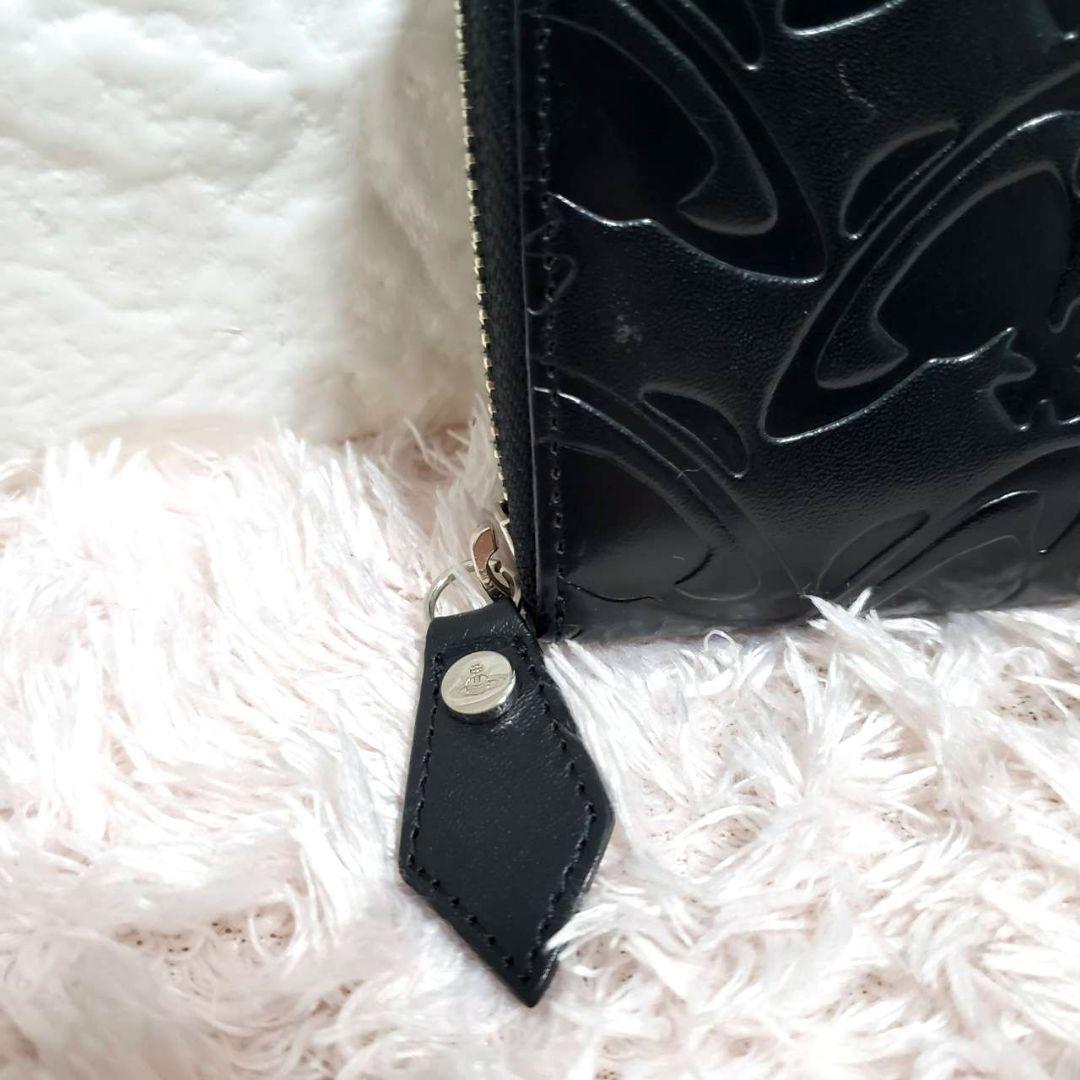 Vivienne Westwood 型押しエンボス ラウンドファスナー長財布美品