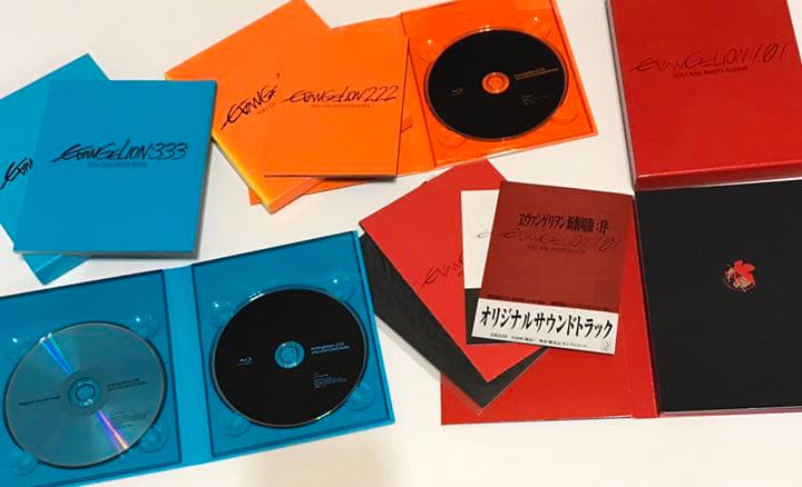 エヴァンゲリオン　映画　DVD Blu-ray  序　破　Q 3セット