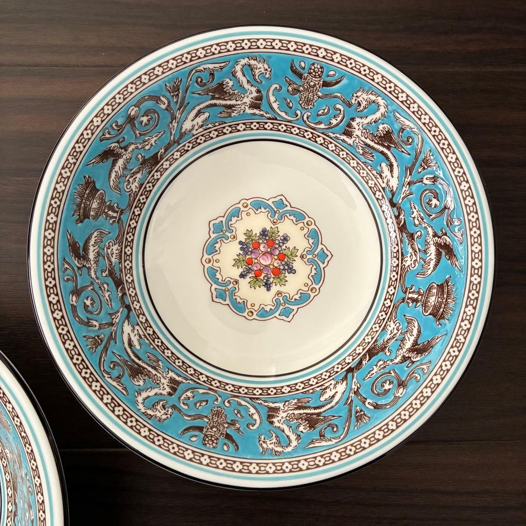 ウェッジウッド フロレンティーンターコイズ サラダボウル 15.5cm 2枚