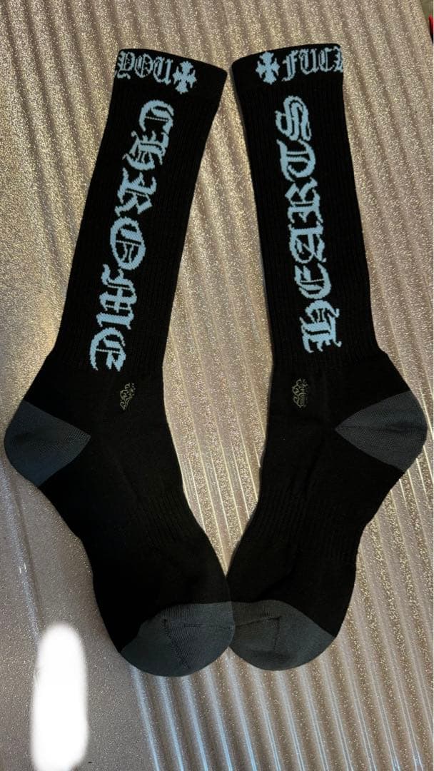 未使用 クロムハーツソックス　水色 正規品