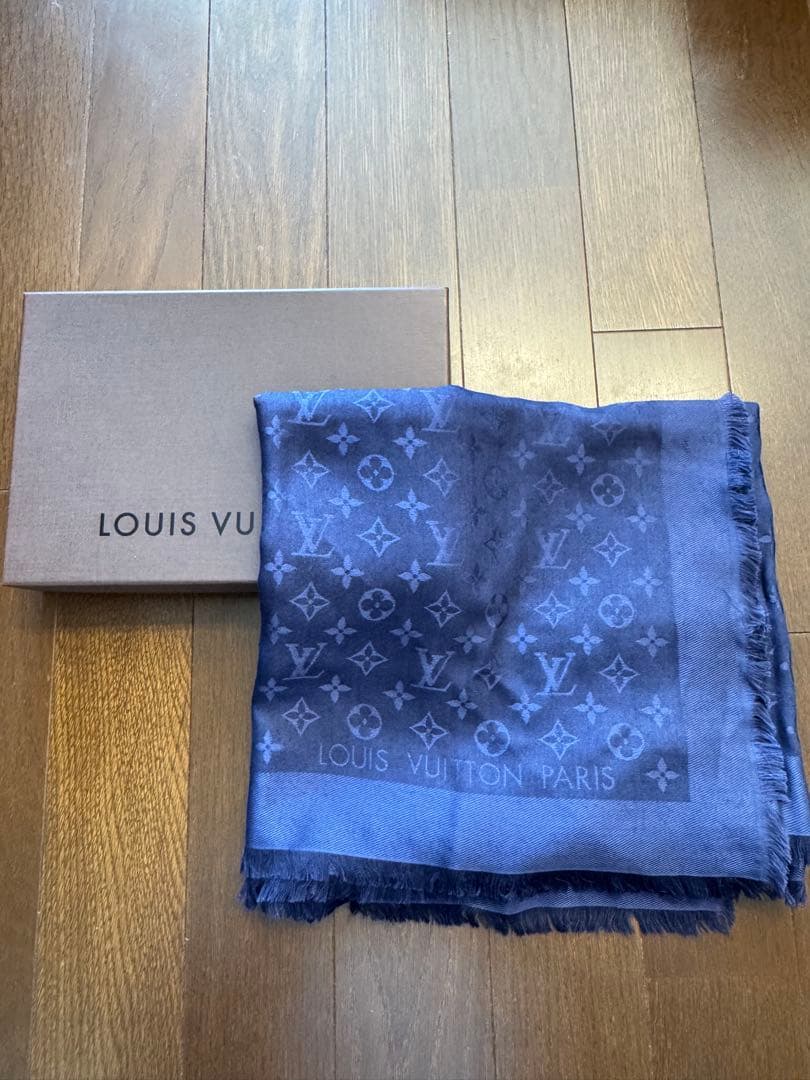 LOUIS VUITTON ネイビー ストール