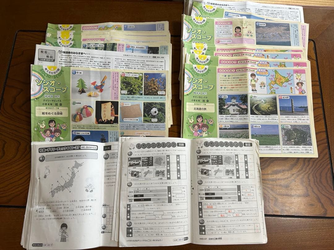 SAPIX 4年 社会　デイリー&春期＆夏期＆冬期フルセット 1年分2015年