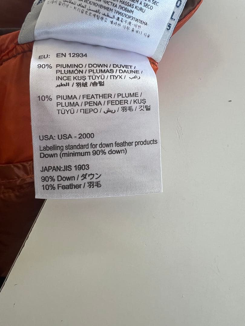 MONCLERダウンべスト 茶系サイズ2 （men's M ）