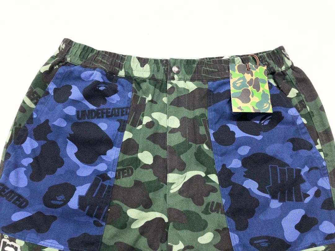 ○★新品未使用　A BATHING APE×UNDEFEATED　パンツ　XL