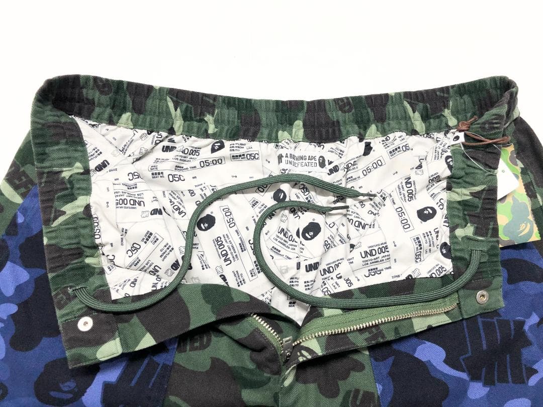 ○★新品未使用　A BATHING APE×UNDEFEATED　パンツ　XL