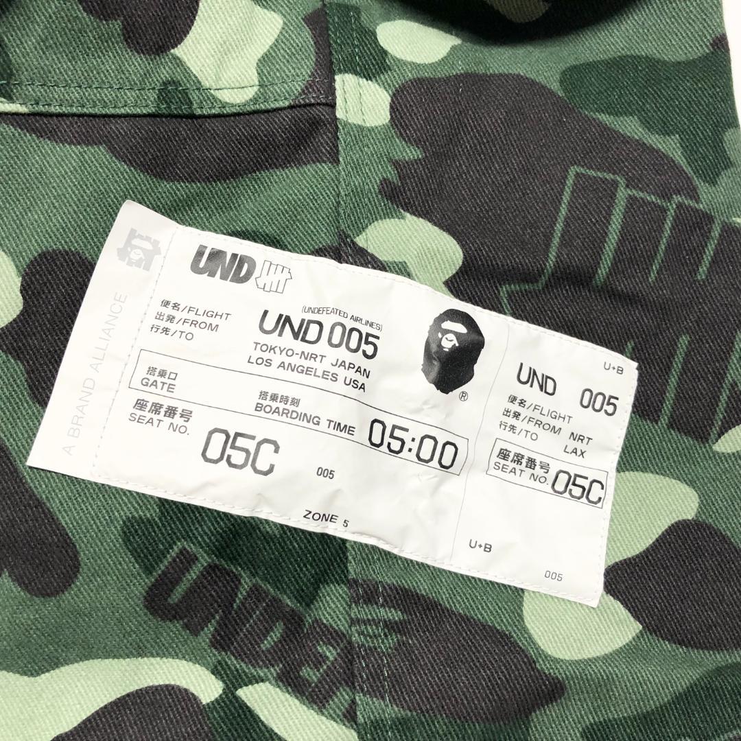 ○★新品未使用　A BATHING APE×UNDEFEATED　パンツ　XL