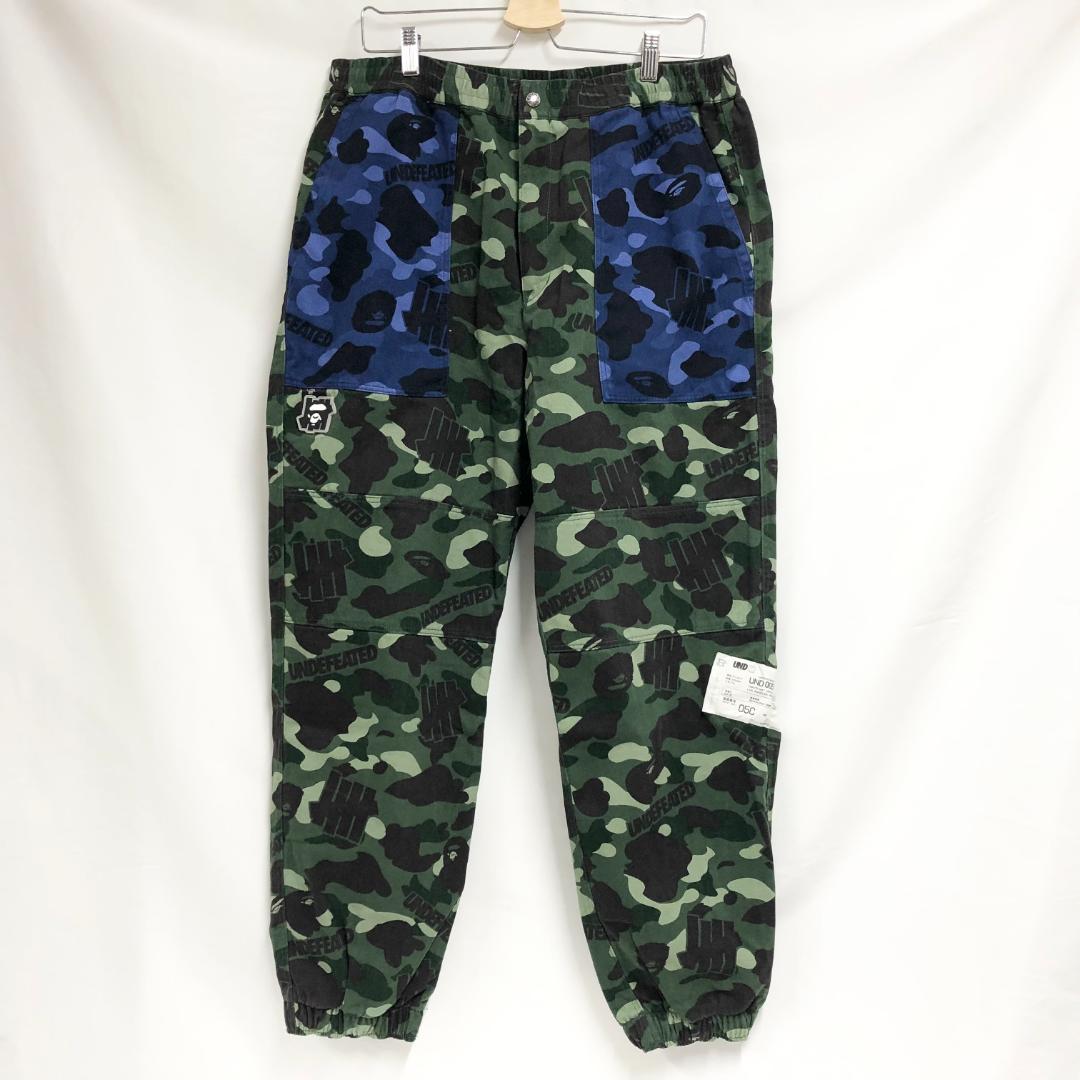 ○★新品未使用　A BATHING APE×UNDEFEATED　パンツ　XL
