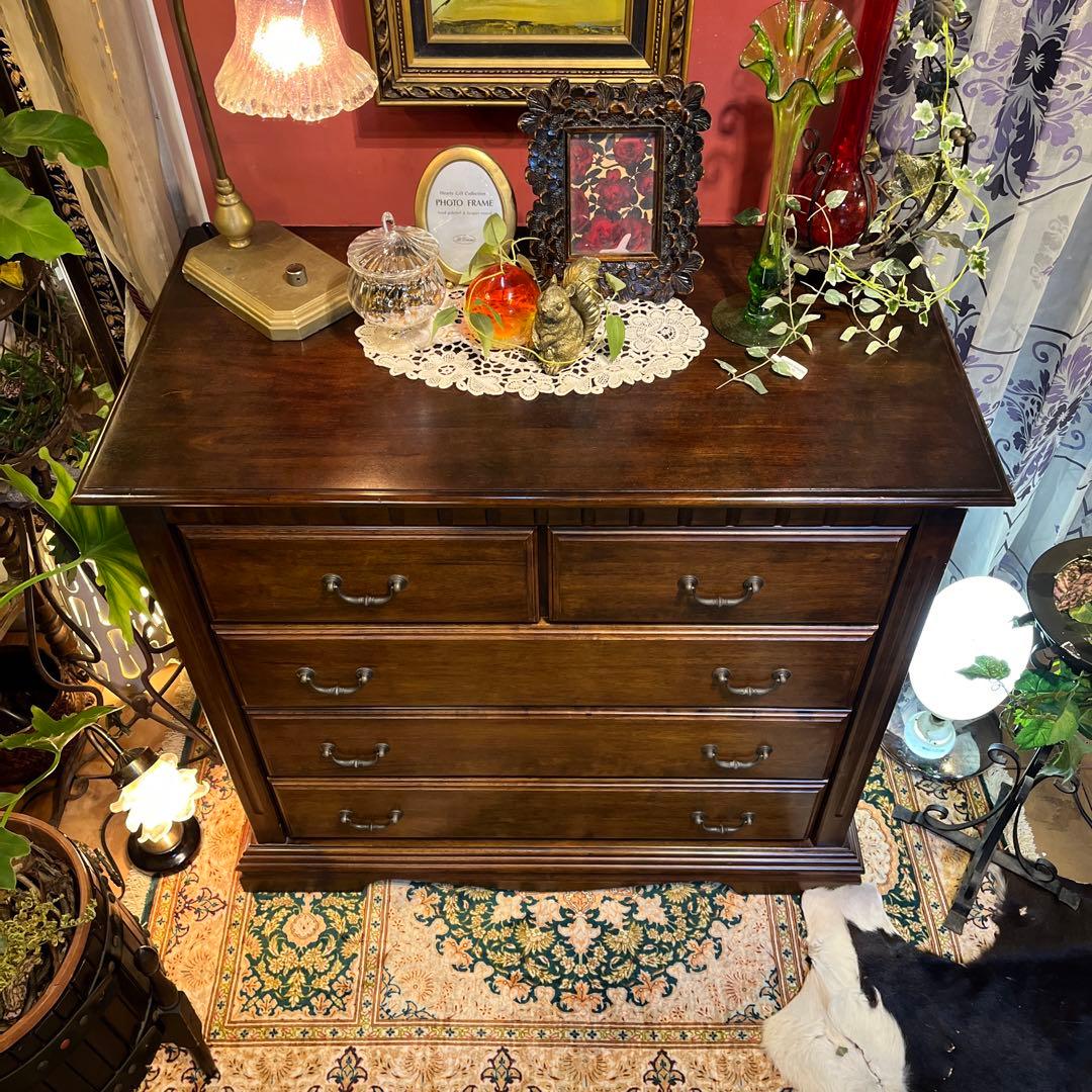 オールドアンティーク　ブリティッシュ　クラシカル　５DR ホールキャビネット