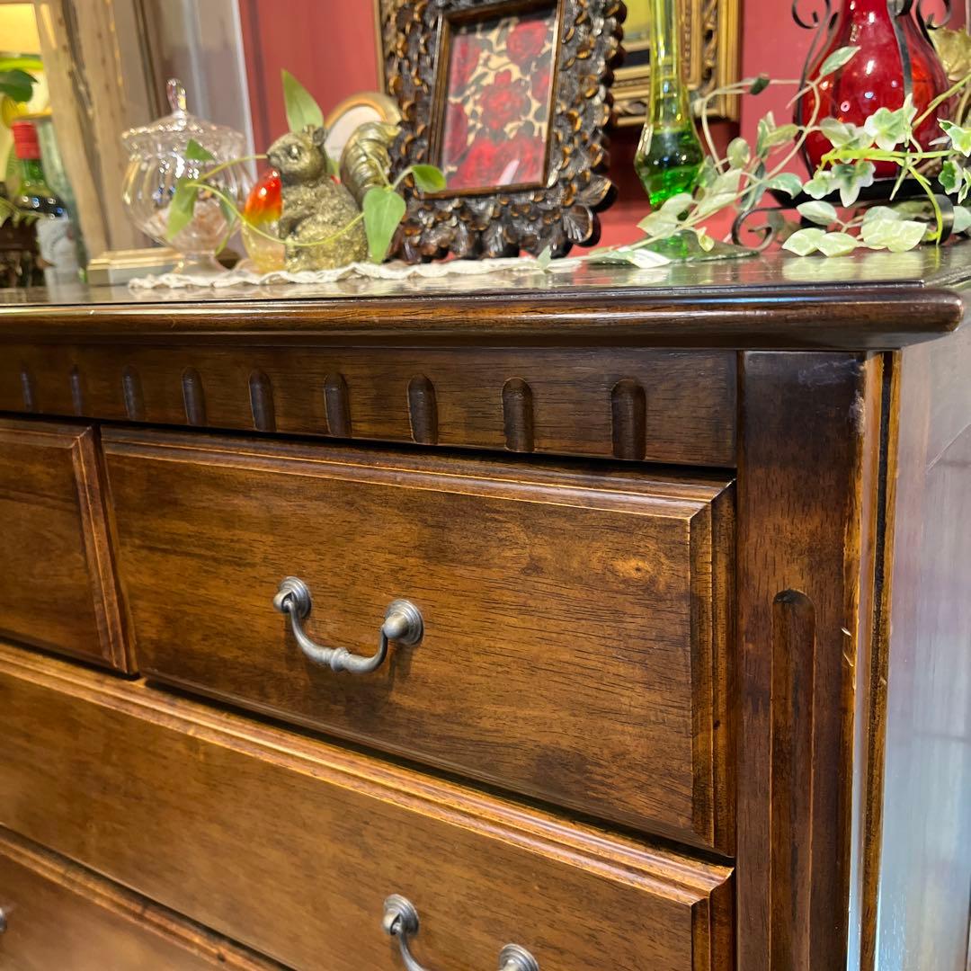 オールドアンティーク　ブリティッシュ　クラシカル　５DR ホールキャビネット