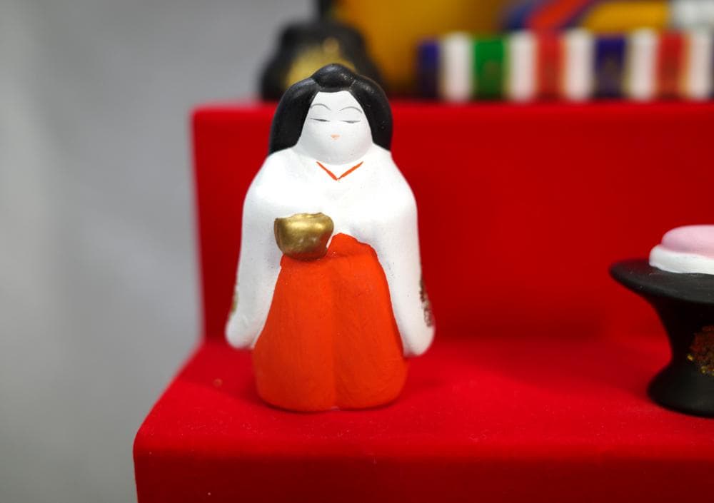 雛人形五段飾り十五人揃い（ガラスケースつき）