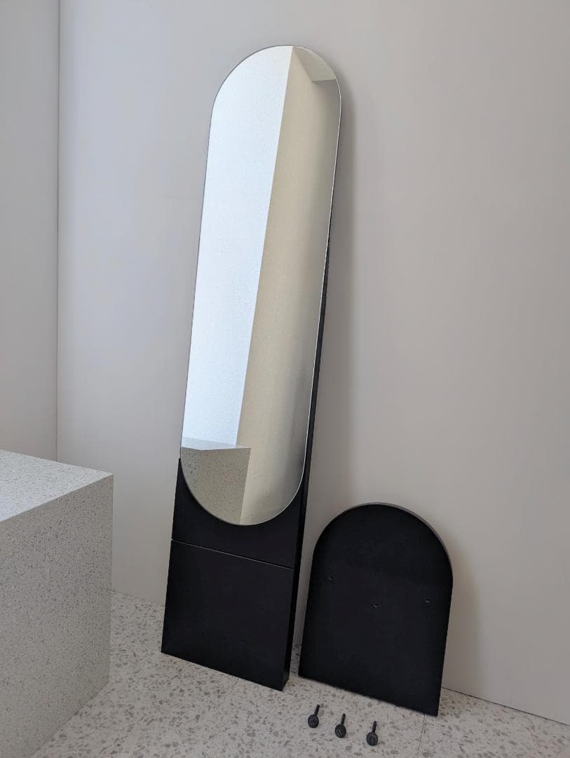 希少 非売品 80s ヴィンテージ スタンドミラー スペースエイジ ポストモダン