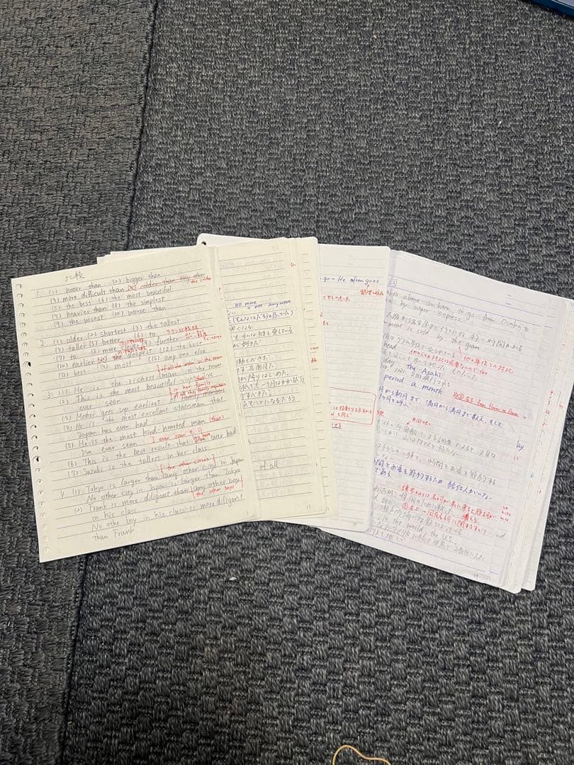 全問解答付き 平岡塾 夏期講習M2英文法　70p超の解答、解説付き