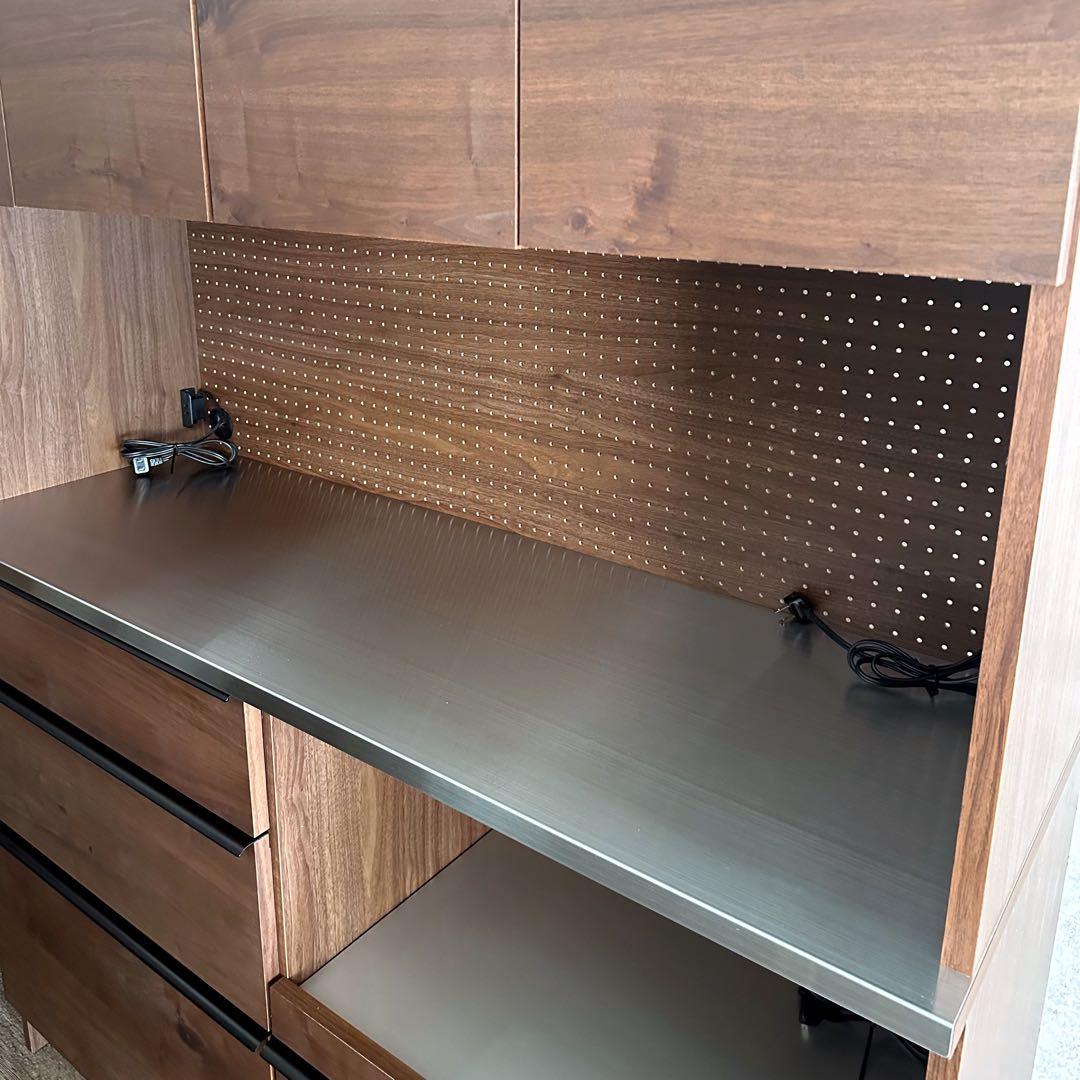 美品　CRASH GATE キッチンボード 140cm レンジ台 食器棚収納