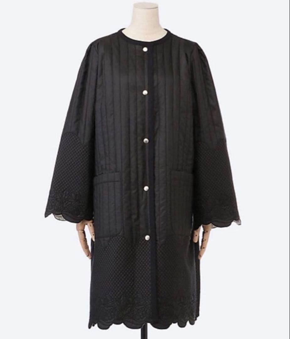 FUMIE=TANAKA フミエタナカ ミックスキルトリバーシブルコート