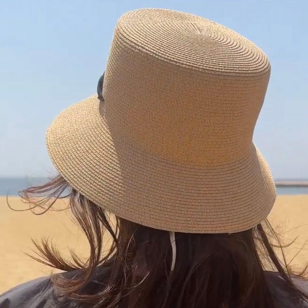 LIEN リボンストローハット　未使用