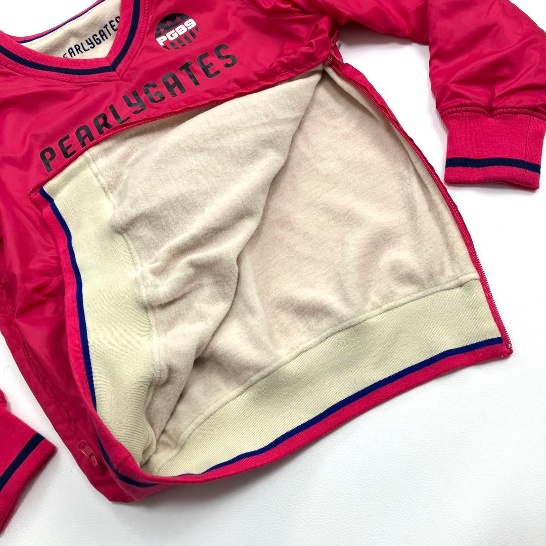 美品　PEARLYGATES スニード　裏起毛　リバーシブル　ゴルフ　ワッペン