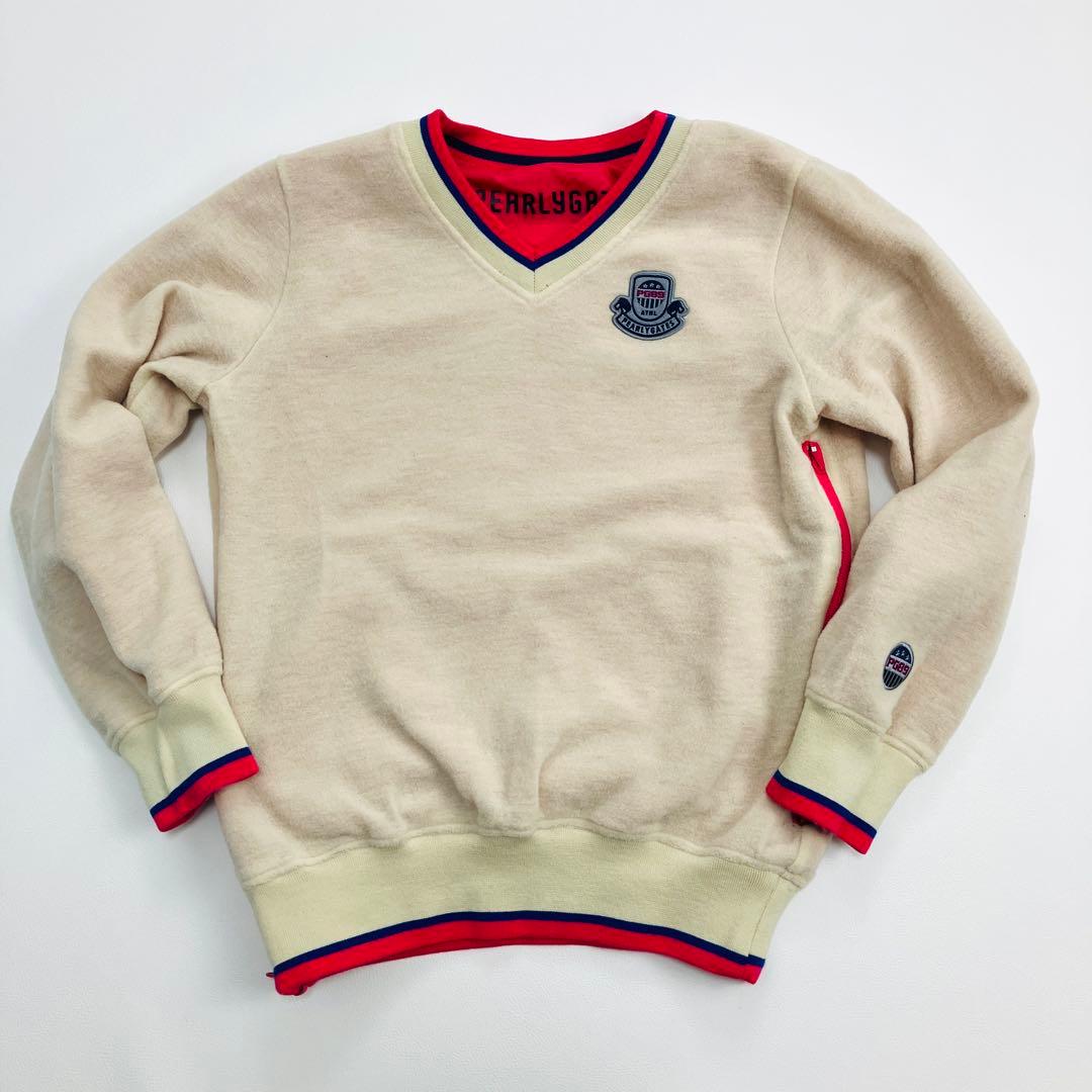 美品　PEARLYGATES スニード　裏起毛　リバーシブル　ゴルフ　ワッペン