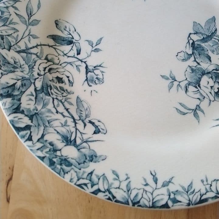 フランスアンティーク　ジアンFLORRAL　ディナー皿
