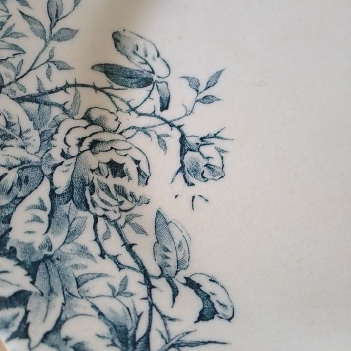 フランスアンティーク　ジアンFLORRAL　ディナー皿