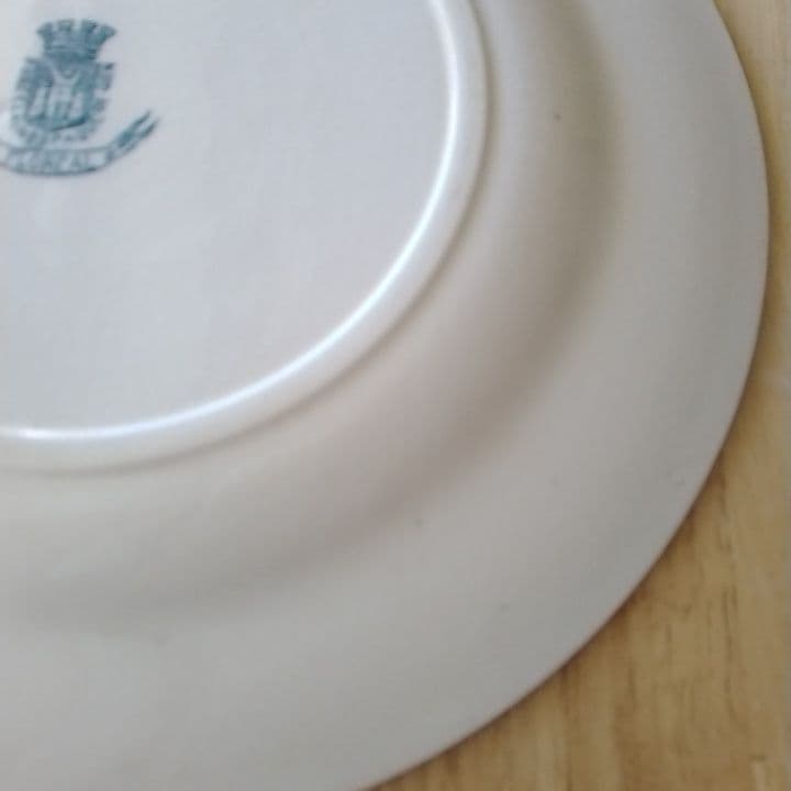 フランスアンティーク　ジアンFLORRAL　ディナー皿