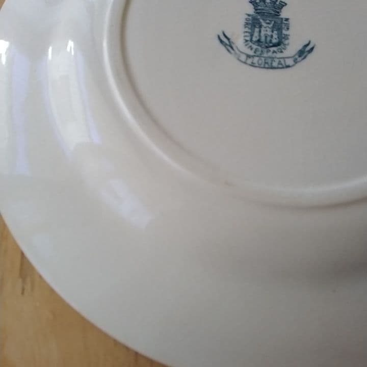 フランスアンティーク　ジアンFLORRAL　ディナー皿