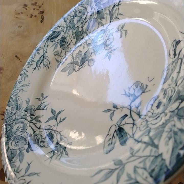 フランスアンティーク　ジアンFLORRAL　ディナー皿