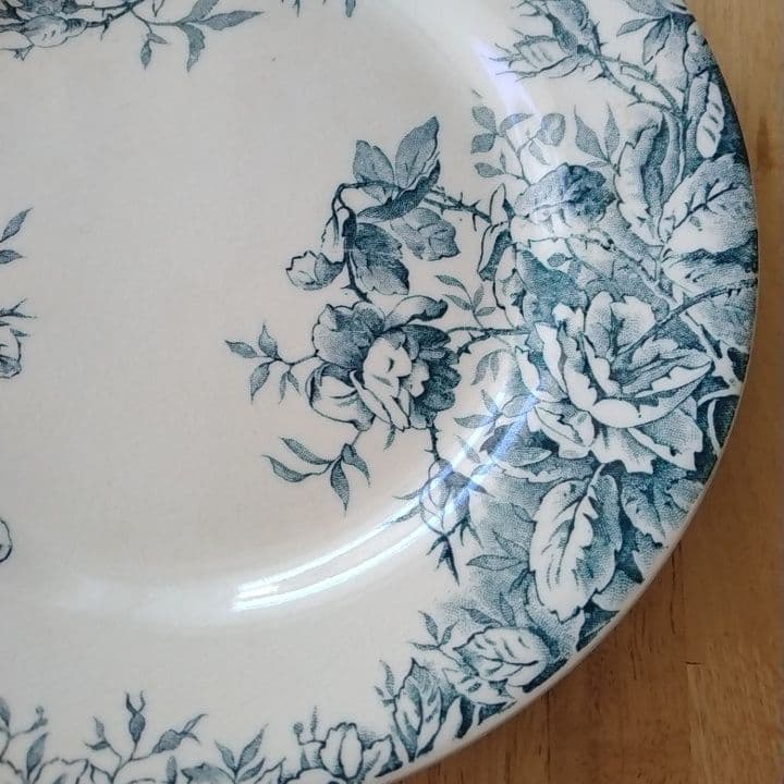 フランスアンティーク　ジアンFLORRAL　ディナー皿