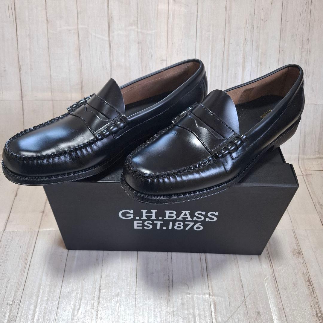 【箱付き・極美品】G.H.BASS Weejuns Larson ローファー 黒