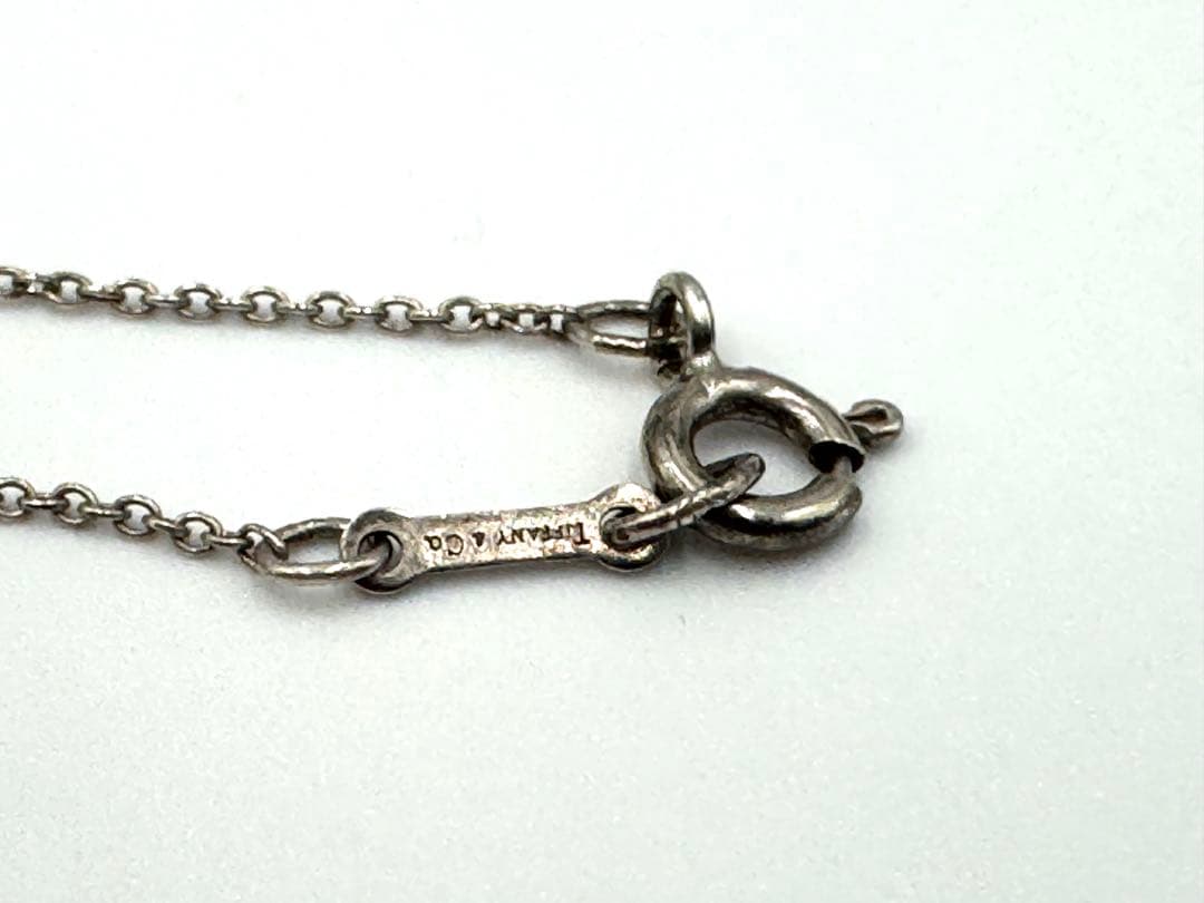 【美品】Tiffany&Co. ビーン ネックレス SV925 シルバー